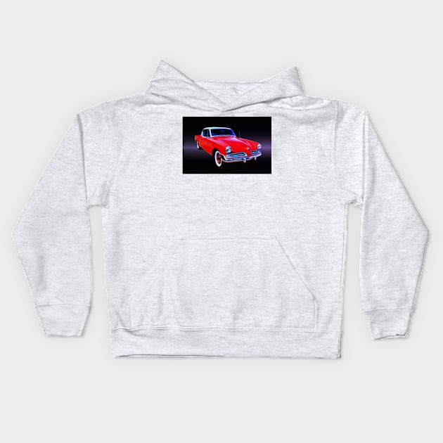 1953 Studebaker Commander V8 Kids Hoodie by Burtney